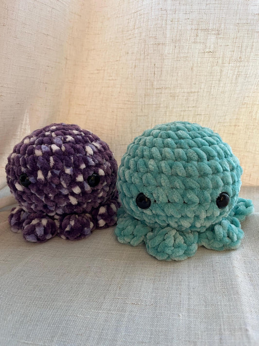 Octopus Plush Toy | Handmade Crocheted Amigurumi | Cute Stuffed Animal | Soft Squishy Sea Creature | 5 Inch Gift for Kids Unique Home Decor